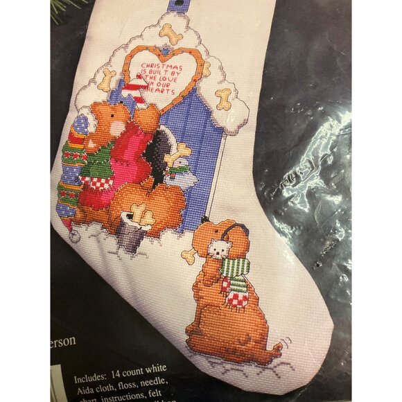 Counted Cross Stitch Christmas Stocking Craft Kit by Banar Designs - Picture 3 of 9
